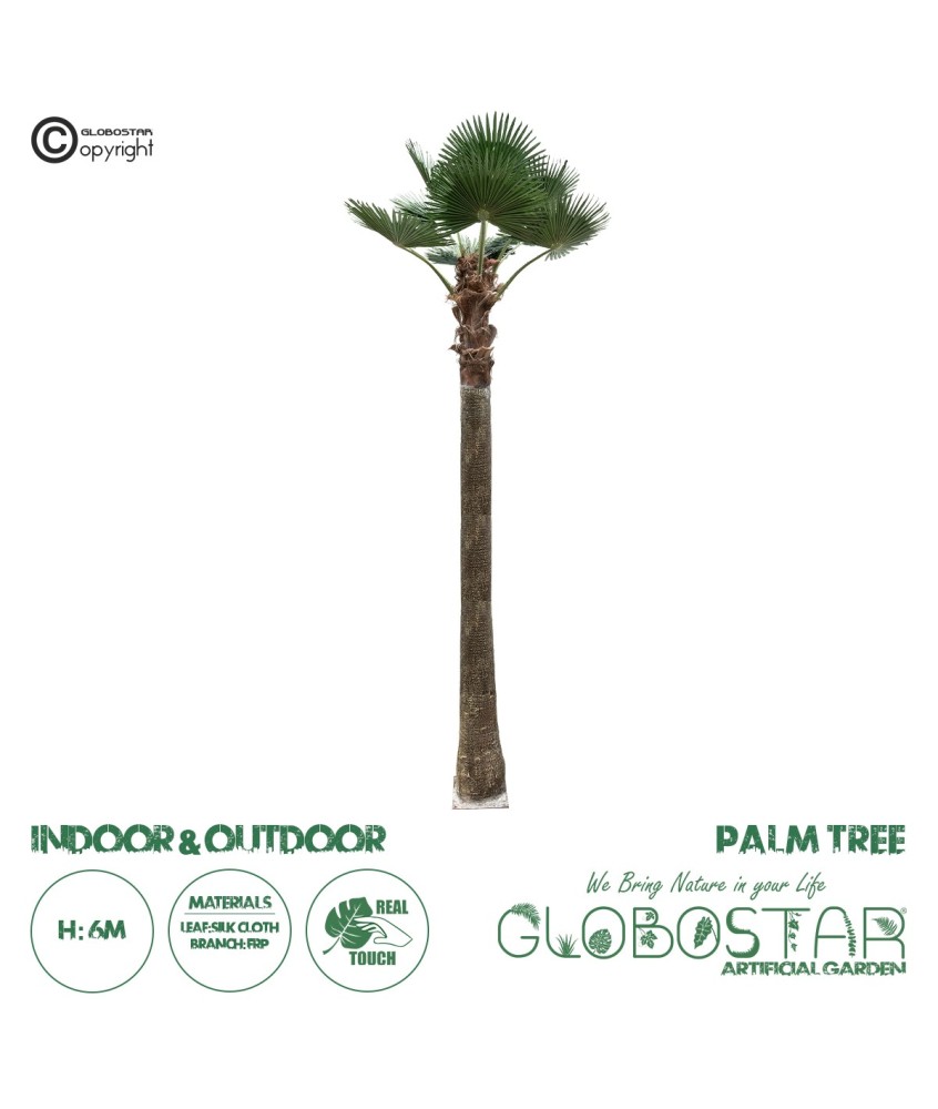 GloboStar® Artificial Garden PLANT PALM TREE 21057 Διακοσμητικό Δέντρο Φοίνικα  Φ240 x Υ600cm